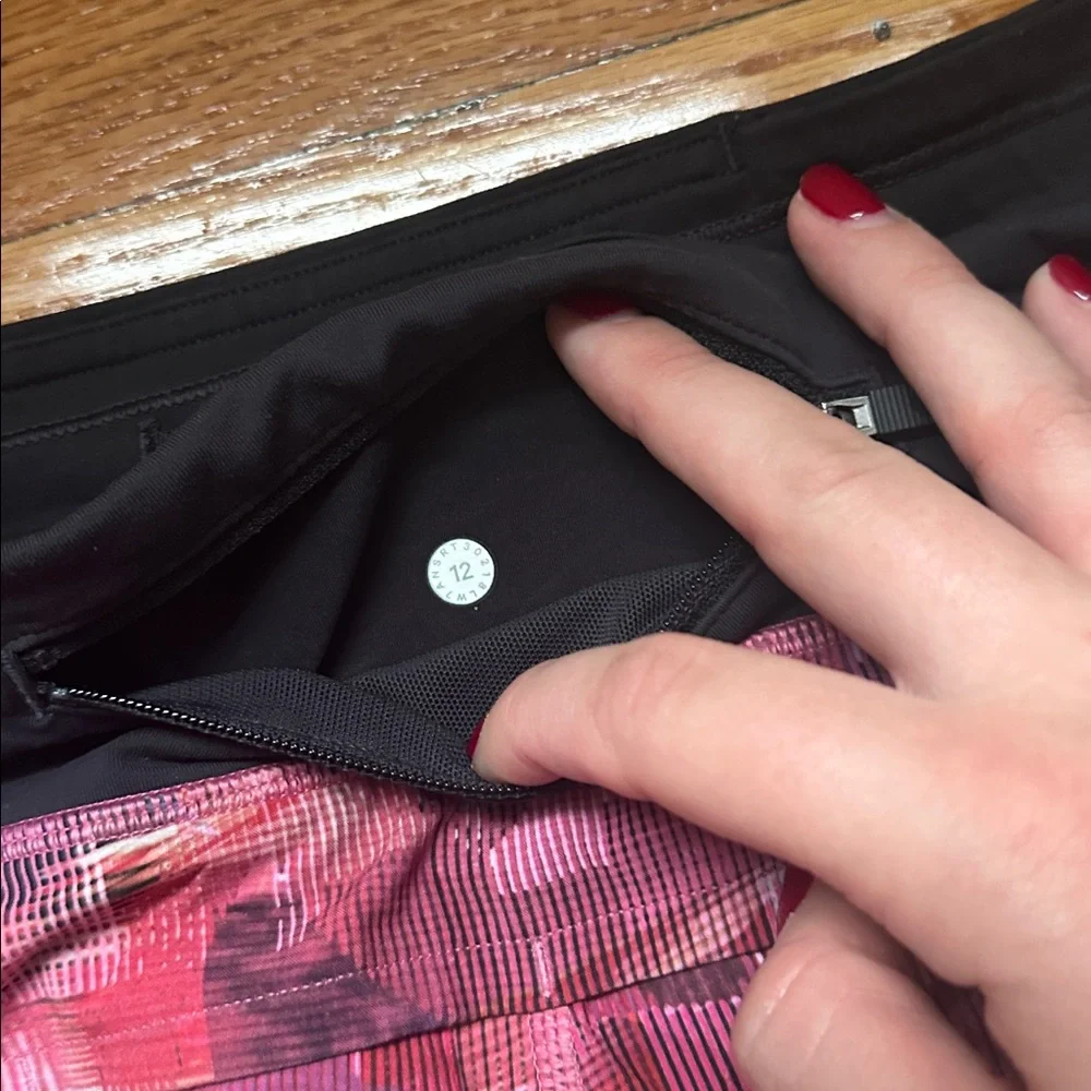 Lululemon Run Times Short *2.5 "Sun Dazed Multi Pink" Multi Pink / Super Dark - Picture 10 of 12